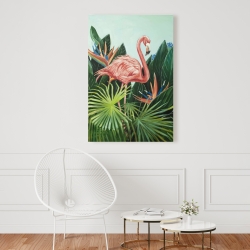 Canvas 24 x 36 - Tropical flamingo