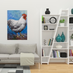 Toile 24 x 36 - Poule grise