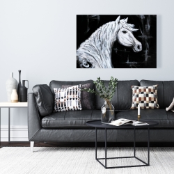 Canvas 24 x 36 - Horse profile view