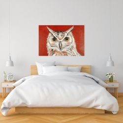 Canvas 24 x 36 - Colorful eagle owl