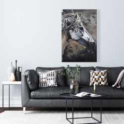Canvas 24 x 36 - Side of a wild horse