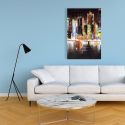 Canvas 24 x 36 - Cityscape by night