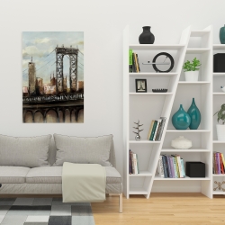 Toile 24 x 36 - Pont de ville par un jour gris