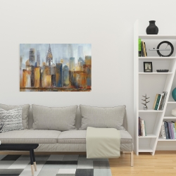 Canvas 24 x 36 - Cityscape with chrysler building