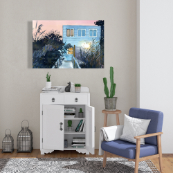 Toile 24 x 36 - Maison de plage