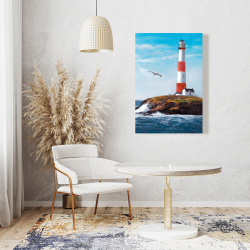 Toile 24 x 36 - Phare au bord de la mer