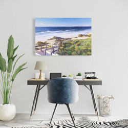 Toile 24 x 36 - Promenade à la plage