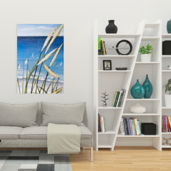 Canvas 24 x 36 - Oyat plant and seaside