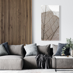 Toile 24 x 48 - Feuilles séchées translucides