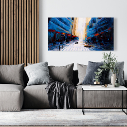 Canvas 24 x 48 - Blue asymmetrical street