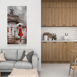 Canvas 24 x 48 - Near the eiffel tower