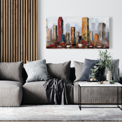 Toile 24 x 48 - Ville style grunge