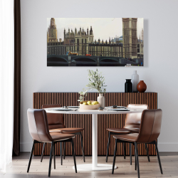 Canvas 24 x 48 - Big ben clock elizabeth tower in london