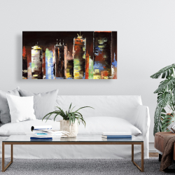 Canvas 24 x 48 - Cityscape by night
