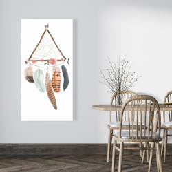 Toile 24 x 48 - Capteur de rêves triangulaire 