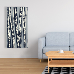 Canvas 24 x 48 - Abstract birch forest