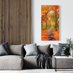 Canvas 24 x 48 - Autumn trail in the forest