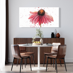 Toile 24 x 48 - Marguerite rose