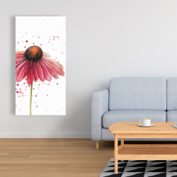 Toile 24 x 48 - Marguerite rose