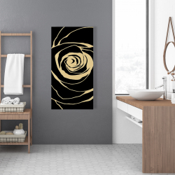 Canvas 24 x 48 - Black rose