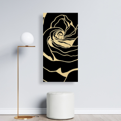 Canvas 24 x 48 - Silhouette of a rose