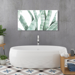 Canvas 24 x 48 - Watercolor striped desert plant