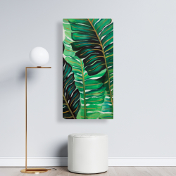 Canvas 24 x 48 - Several exotic plant leaves