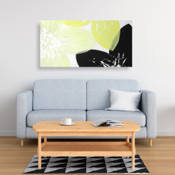 Canvas 24 x 48 - Yellow flowers with white center