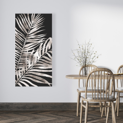 Canvas 24 x 48 - Tropical gold leaves