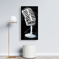 Toile 24 x 48 - Microphone