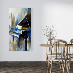 Canvas 24 x 48 - Abstract grand piano