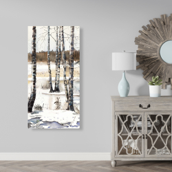 Canvas 24 x 48 - Winter swamp