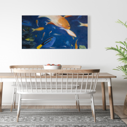 Toile 24 x 48 - Poissons colorés sous l'océan