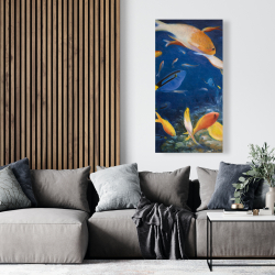 Toile 24 x 48 - Poissons colorés sous l'océan