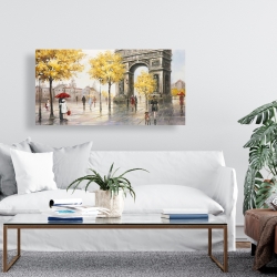 Canvas 24 x 48 - Arc de triomphe to paris