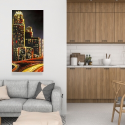 Canvas 24 x 48 - Lively city by night