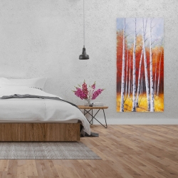 Toile 24 x 48 - Paysage de forêt d'automne
