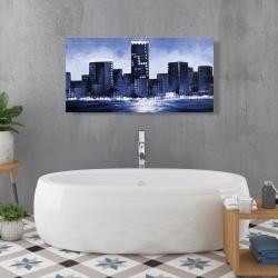 Canvas 24 x 48 - Marine blue city
