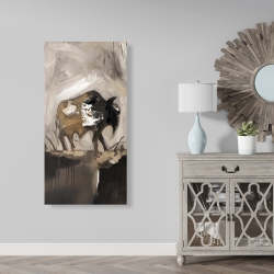 Canvas 24 x 48 - Abstract buffalo