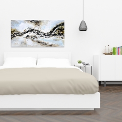 Canvas 24 x 48 - Abstract and texturized paint splash