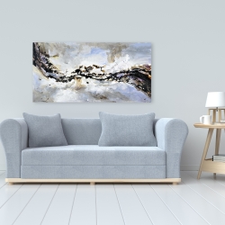 Canvas 24 x 48 - Texturized abstract wave