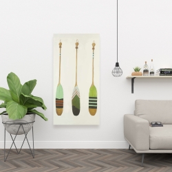 Canvas 24 x 48 - Colorful nautical oars