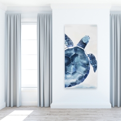 Toile 24 x 48 - Tortue bleu