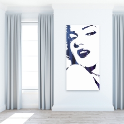 Canvas 24 x 48 - Marilyn monroe in blue