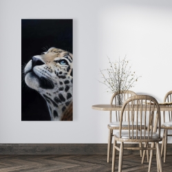 Canvas 24 x 48 - Realistic leopard face