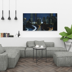 Toile 24 x 48 - Atlanta dans la nuit