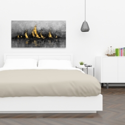 Toile 24 x 48 - Voiliers d'or