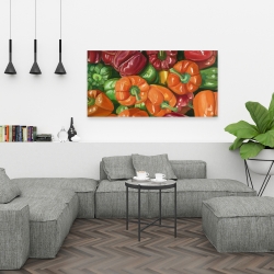 Canvas 24 x 48 - A lot of peppers