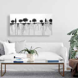 Canvas 24 x 48 - Ink bleeding trees
