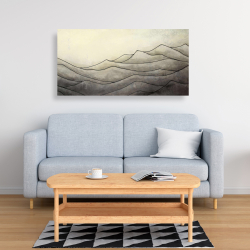Canvas 24 x 48 - Desaturated waves